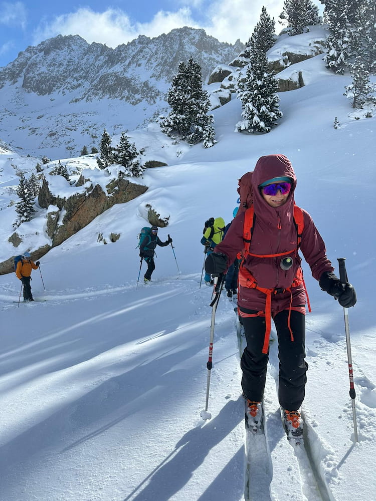 Traversée en raid ski de randonnée dans les Encatats, Pyrénées