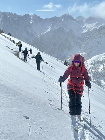 Initiation au ski de randonnée avec un guide de haute montagne, départ en Cerdagne / Capcir depuis font-romeu, les Angles, Formiguères, Porté Puymorens, Cambre d’aze